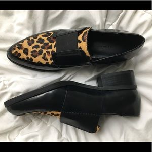 Leopard print loafers